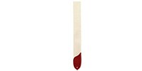 LM Products Natural Cotton &amp; Suede Leather Ends　Red