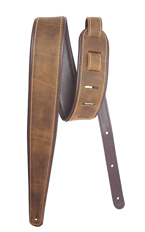 LM Products ( エルエムプロダクツ ) Premier Guitar Strap Rustic Leather Dakota