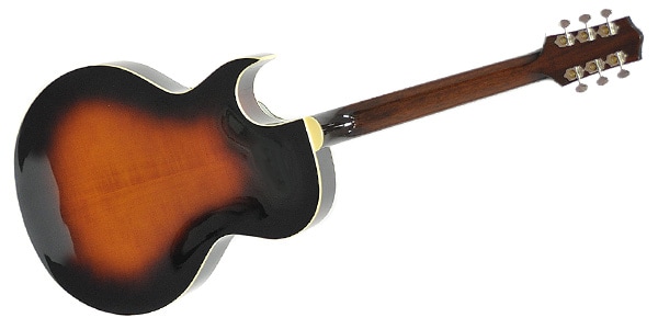 LOAR / LH-650 Vintage Sunburst　フルアコ画像3