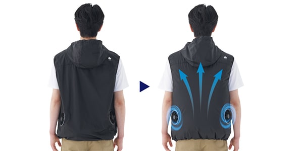 LOGOS / Outdoor Electric Cool Fan Vest Olive M画像21