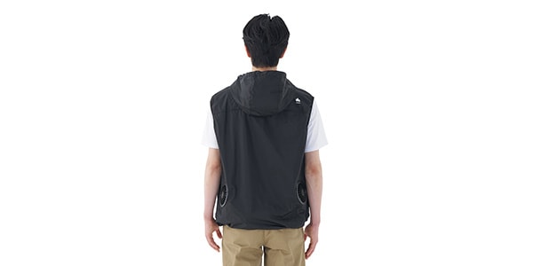 LOGOS / Outdoor Cool Fan Vest, Black, Size L画像14