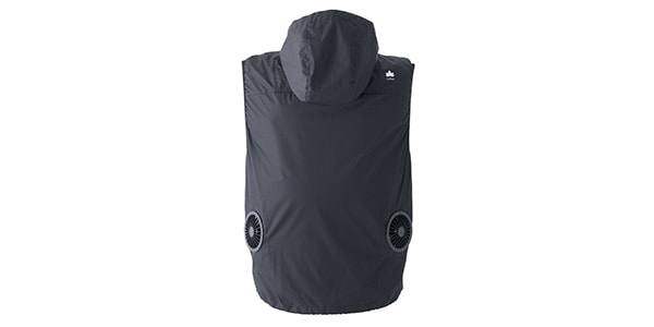 LOGOS / Outdoor Cool Fan Vest, Black, Size L画像4