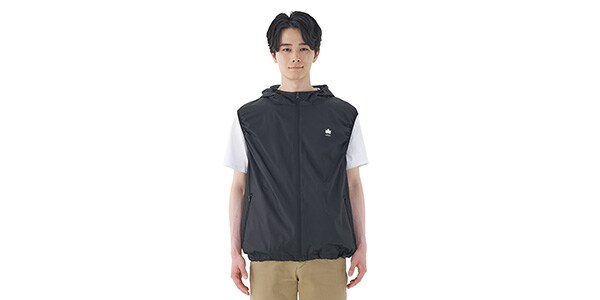 LOGOS / Outdoor Cool Fan Vest, Black, Size M画像13