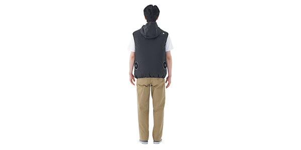 LOGOS / Outdoor Cool Fan Vest, Black, Size M画像17