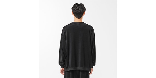 LOGOS / ボディリカバリーベロアスウェット　ブラック　L画像3