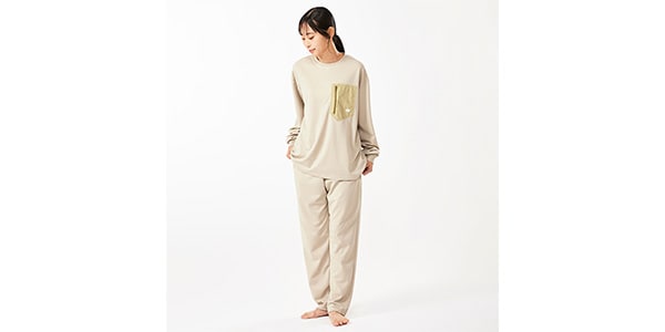 LOGOS / LOGOS by LIPNER リカバリーパンツ　ベージュ　S画像5