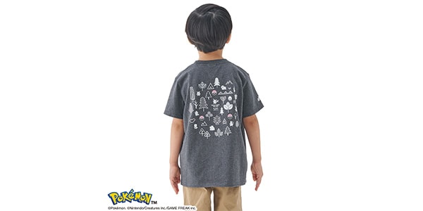 LOGOS ( ロゴス )  / ポケモン KIDS Tシャツ チャコール 120画像3