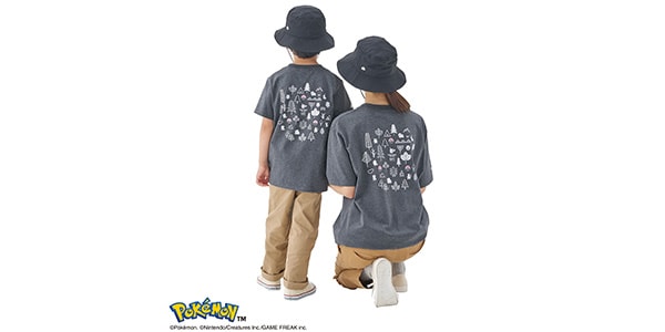 LOGOS ( ロゴス )  / ポケモン KIDS Tシャツ チャコール 120画像7