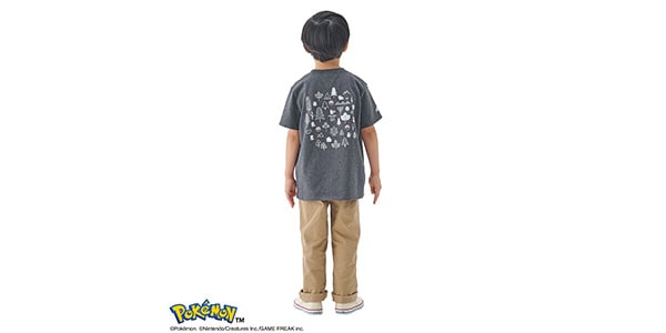 LOGOS ( ロゴス )  / ポケモン KIDS Tシャツ チャコール 110画像5