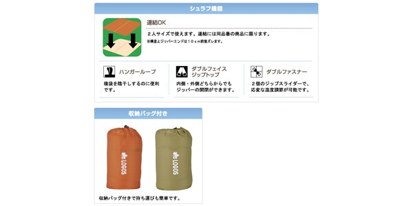 LOGOS ( ロゴス ) 2in1・Wサイズ丸洗い寝袋・2 送料無料 | サウンドハウス