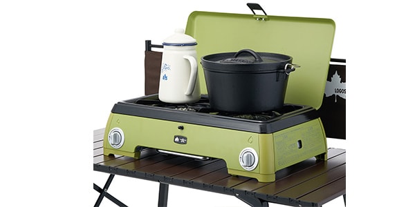 LOGOS / 	LOGOS×SENGOKU ALADDIN Portable gas cassette stove 2 burner画像11