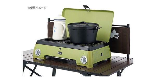 LOGOS / 	LOGOS×SENGOKU ALADDIN Portable gas cassette stove 2 burner画像14
