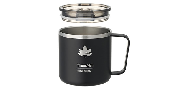 LOGOS / ThermoWall Vacuum Insulated Mug 330ml Black画像2