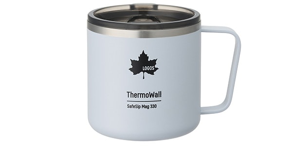 LOGOS / ThermoWall 真空断熱 マグカップ330　アイスグレー