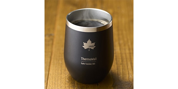 LOGOS / ThermoWall Vacuum Insulated Cafe Tumbler 360ml Black画像4