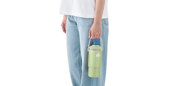 LOGOS / 真空「温・冷」ペットボトルシリンダー　グリーン画像16