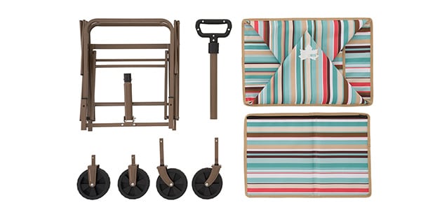 LOGOS ( ロゴス )  / 丸洗いバッグインキャリーカート（ブルーストライプ）画像10