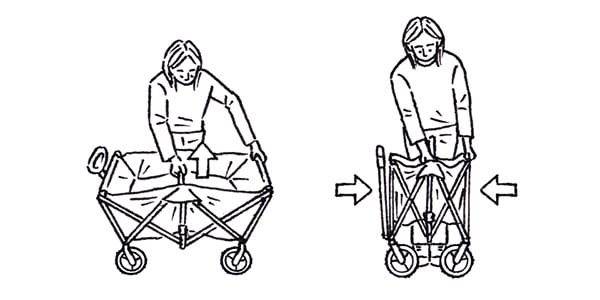 LOGOS ( ロゴス )  / 丸洗いバッグインキャリーカート（ブルーストライプ）画像20