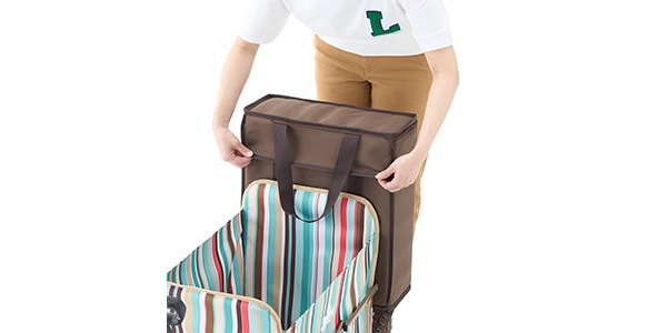 LOGOS ( ロゴス )  / 丸洗いバッグインキャリーカート（ブルーストライプ）画像7