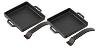LOGOS / Iron MY Grill PAN Square Set of 2