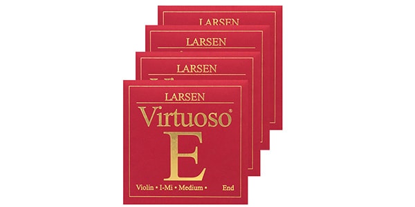 Larsen Strings/Virtuoso バイオリン弦セット 4/4  E線 Loopend Medium