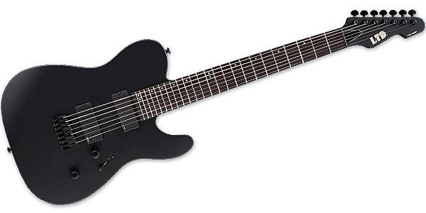 TE-417 Black Satin　7弦ギター