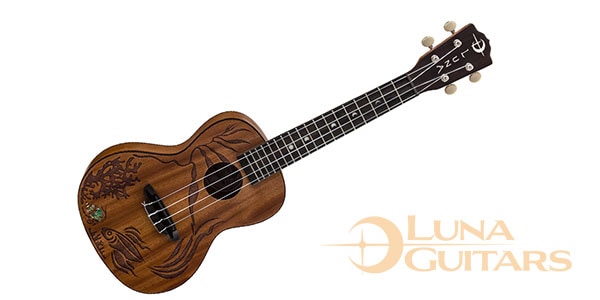 LUNA GUITARS / Uke Coral Solid Mahogany Concert w/Bag