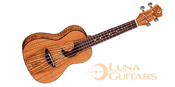 LUNA GUITARS/Uke Crescent Spalt Maple Concert w/Bag