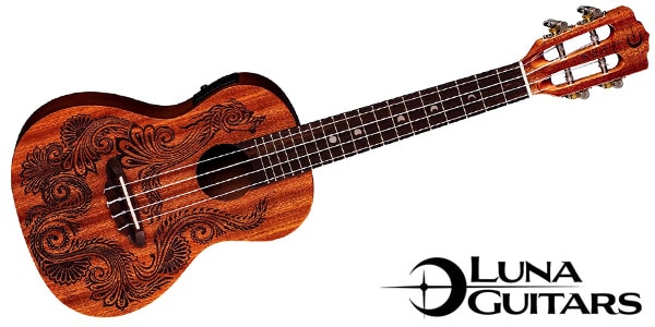 LUNA GUITARS / Uke Henna Dragon Mahogany Concert w/Pre