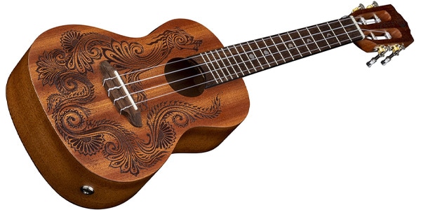 LUNA GUITARS / Uke Henna Dragon Mahogany Concert w/Pre画像2