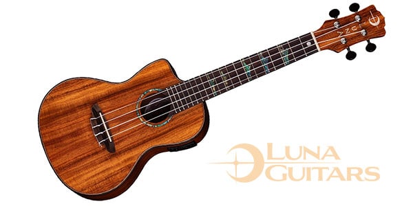 LUNA GUITARS / Uke High Tide Concert Koa w/Preamp Lefty