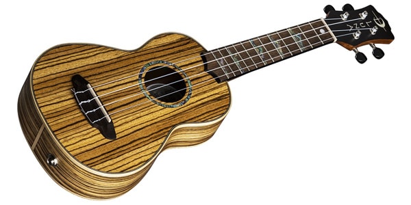 LUNA GUITARS / Uke High Tide Zebra Soprano w/Pre & Gig画像3