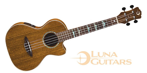 LUNA GUITARS/Uke High Tide Ovangkol Tenor w/Preamp