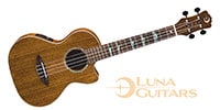 LUNA GUITARS Uke High Tide Ovangkol Tenor w/Preamp