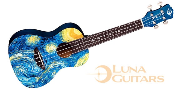 LUNA GUITARS/Uke Starry Night Concert w/Gigbag