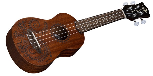 LUNA GUITARS / Uke Tattoo Mahogany Soprano w/Gigbag画像3