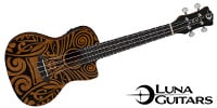 LUNA GUITARS / Uke Tribal Mah Concert CAW w/Preamp