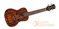 LUNA GUITARS / Uke Tribal Mahogany Concert