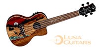 LUNA GUITARS / Uke Vista Deer Concert w/Preamp & Gigbag