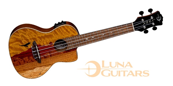 Eagle　送料無料　Concert　ルナギターズ　Bag　Uke　w/Preamp　Vista　サウンドハウス　LUNA　GUITARS