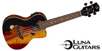 LUNA GUITARS / Uke Vista Wolf Concert w/Preamp & Gigbag