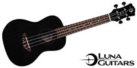 LUNA GUITARS Uke Vintage Mahogany Concert Black Satin