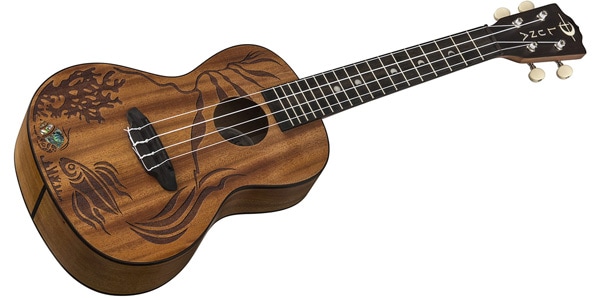 LUNA GUITARS / Uke Coral Solid Mahogany Concert w/Bag画像3