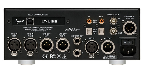 LYNX STUDIO TECHNOLOGY / Hilo 2 TB3 オーディオインターフェイス画像2