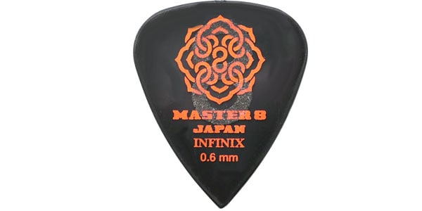 【滑り止めティアドロップピック】 MASTER 8 JAPAN ( マスターエイトジャパン ) / INFINIX TEARDROP HARD GRIP IFS-TD【ピックがずれない・滑らない】