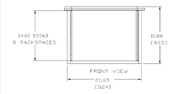 MIDDLE ATLANTIC / DT8HM table top rack 画像3