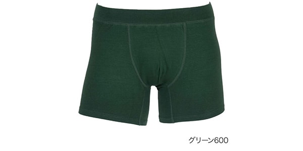 満足 ( マンゾク )  / 出雲ソフト 前閉じ ボクサーパンツ 綿ベア天竺 グリーン L