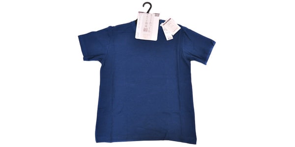 満足 / Izumo Soft Skin Side Gauze Round Neck T-shirt L Blue