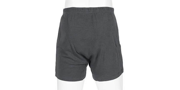 満足 / Izumo Soft Knit Trunks, Plain, Front Opening Charcoal L画像4