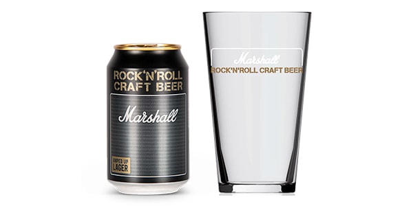 MARSHALL / Marshall Amp Up Lager 16 beers + 2 glasses